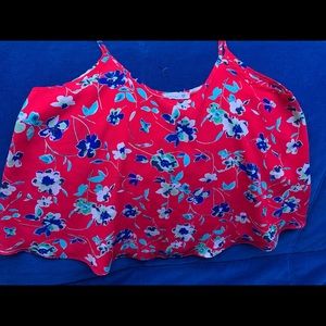 NORDSTROM-SOPRANO FLORAL TANK TOP